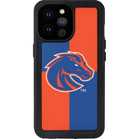 Boise State University Broncos Checkered iPhone 14 Pro Max Waterproof Case