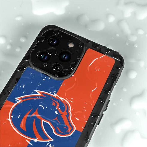 Boise State University Broncos Checkered iPhone 14 Pro Max Waterproof Case