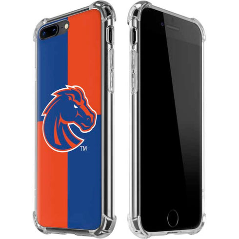 Boise State University Broncos Checkered iPhone 7/8 Plus Clear Case