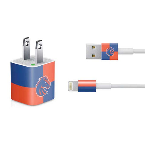 Boise State University Broncos Checkered iPhone Charger (5W USB) Skin