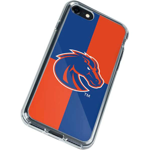 Boise State University Broncos Checkered iPhone SE (2nd & 3rd Gen) Clear Case