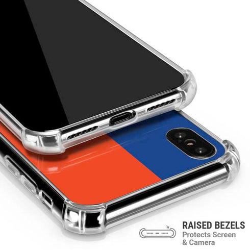 Boise State University Broncos Checkered iPhone XS Max Clear Case