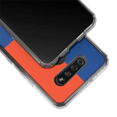Boise State University Broncos Checkered LG K51/Q51 Clear Case