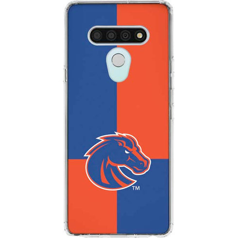 Boise State University Broncos Checkered LG Stylo 6 Clear Case