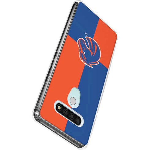 Boise State University Broncos Checkered LG Stylo 6 Clear Case