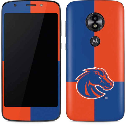 Boise State University Broncos Checkered Moto E5 Play Skin
