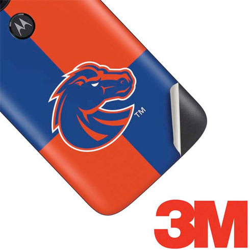 Boise State University Broncos Checkered Moto E5 Play Skin