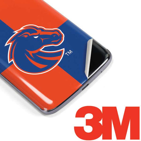 Boise State University Broncos Checkered Moto E5 Plus Skin