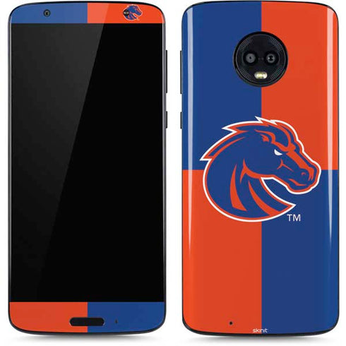 Boise State University Broncos Checkered Moto G6 Skin