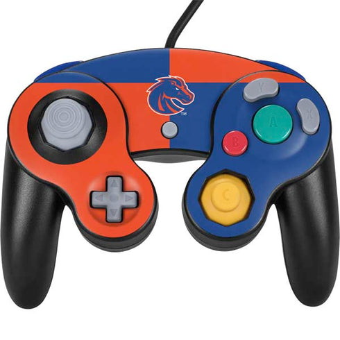 Boise State University Broncos Checkered Nintendo GameCube Controller Skin