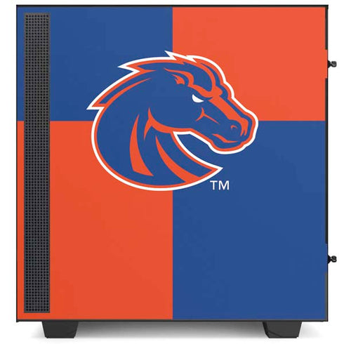 Boise State University Broncos Checkered NZXT H510 Compact ATX Mid-Tower Case Skin