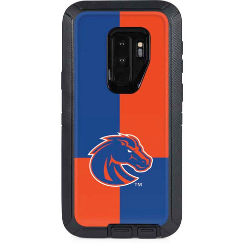 Boise State University Broncos Checkered Otterbox Defender Galaxy Skin