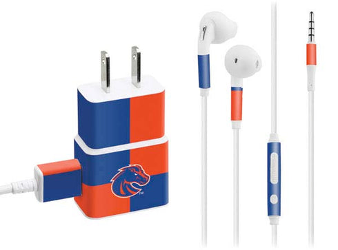 Boise State University Broncos Checkered Phone Charger Skin
