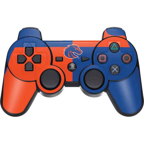 Boise State University Broncos Checkered PS3 Dual Shock wireless controller Skin