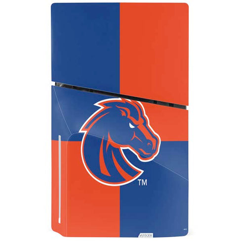 Boise State University Broncos Checkered PS5 Slim Disk Bundle Skin