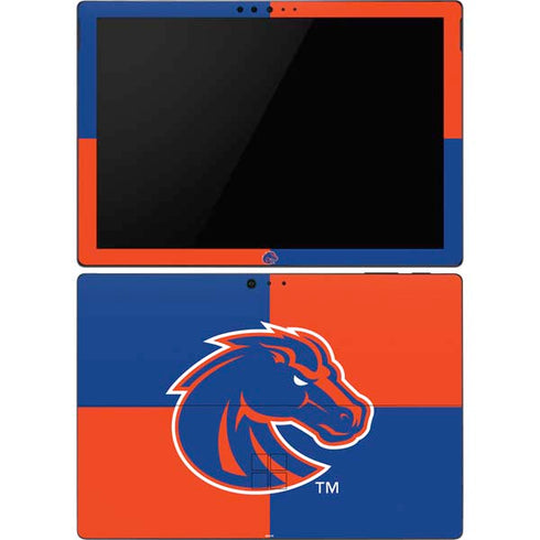 Boise State University Broncos Checkered Surface Pro 6 Skin