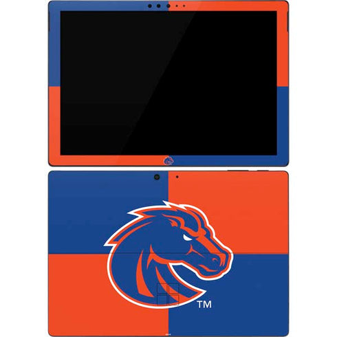 Boise State University Broncos Checkered Surface Pro 7 Skin