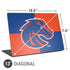 Boise State University Broncos Checkered Universal Laptop 13in (10.6 x 7.6in) Skin