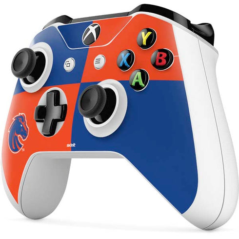 Boise State University Broncos Checkered Xbox One S Controller Skin