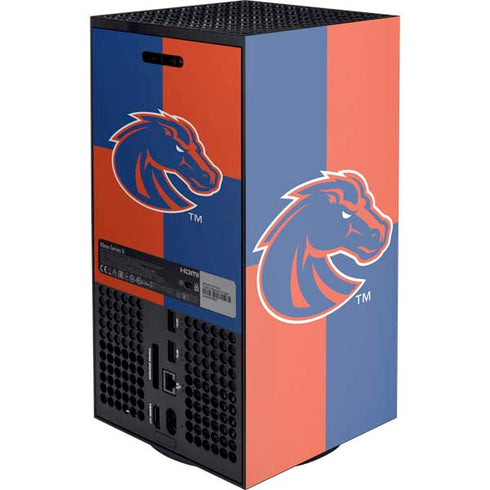 Boise State University Broncos Checkered Xbox Series X Console Skin