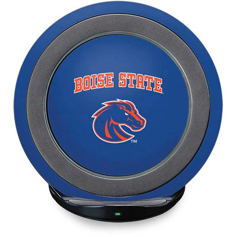 Boise State University Collegiate Text Fast Charge Wireless Charging Stand Skin