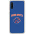 Boise State University Collegiate Text Galaxy A10e Clear Case