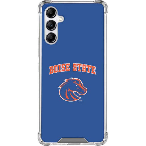 Boise State University Collegiate Text Galaxy A14 5G Clear Case