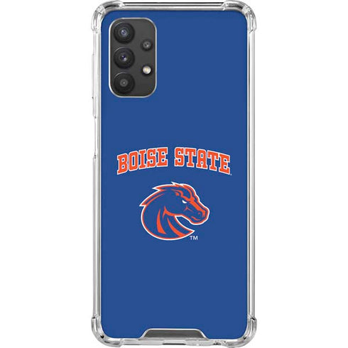 Boise State University Collegiate Text Galaxy A32 5G Clear Case
