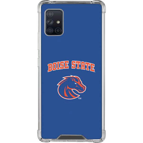 Boise State University Collegiate Text Galaxy A51 5G Clear Case