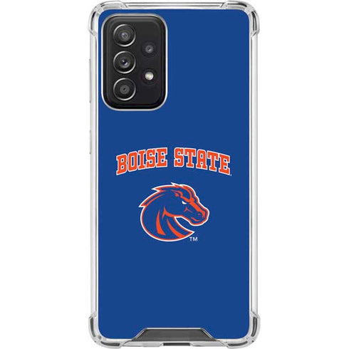 Boise State University Collegiate Text Galaxy A52 5G Clear Case