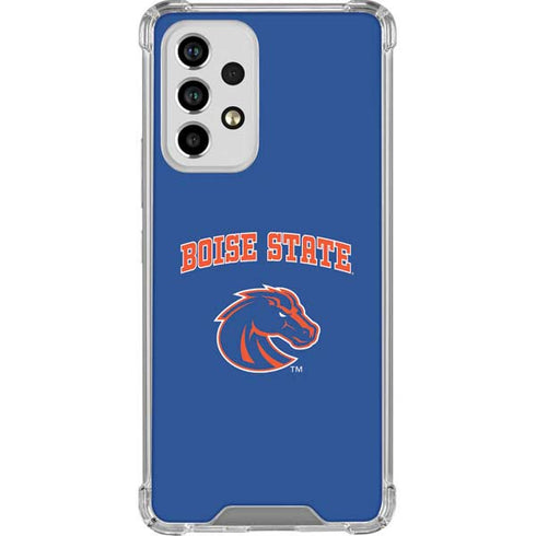 Boise State University Collegiate Text Galaxy A53 5G Clear Case