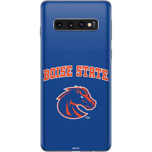 Boise State University Collegiate Text Galaxy S10 Skin