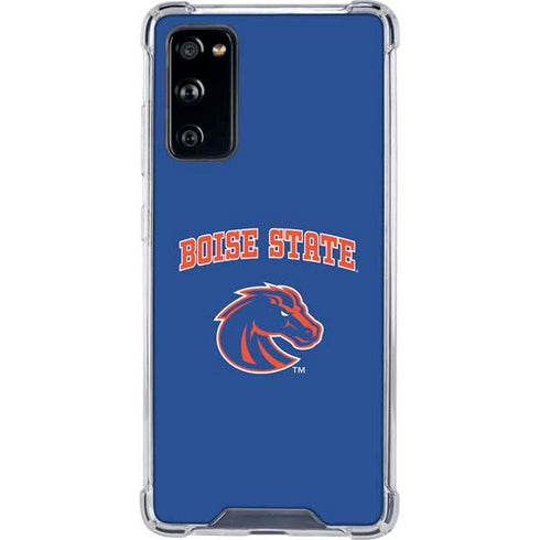 Boise State University Collegiate Text Galaxy S20 FE Clear Case