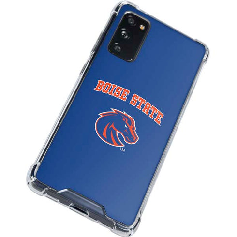 Boise State University Collegiate Text Galaxy S20 FE Clear Case