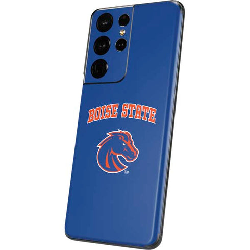Boise State University Collegiate Text Galaxy S21 Ultra 5G Skin