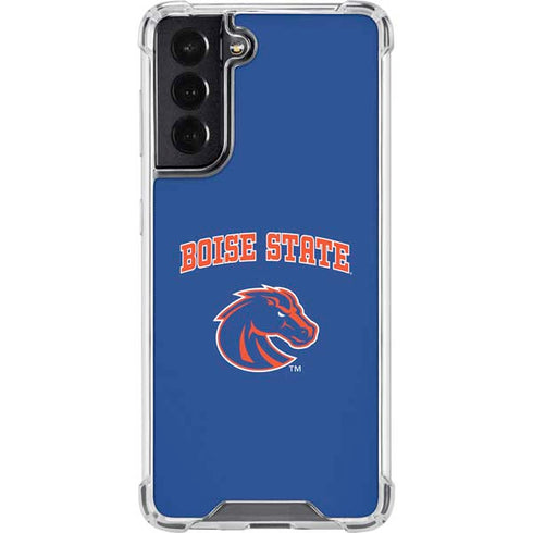 Boise State University Collegiate Text Galaxy S22 Clear Case