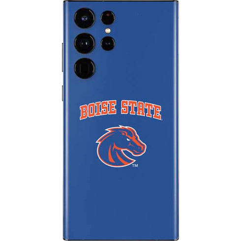 Boise State University Collegiate Text Galaxy S22 Ultra Skin