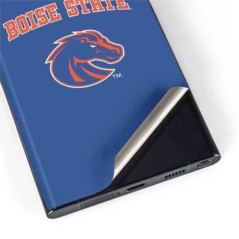 Boise State University Collegiate Text Galaxy S22 Ultra Skin