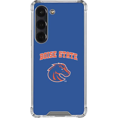 Boise State University Collegiate Text Galaxy S23 Clear Case