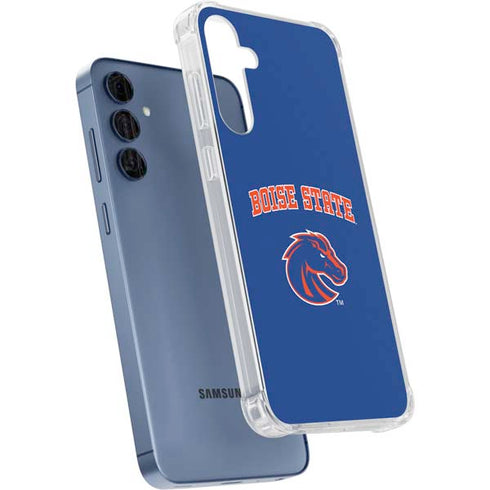 Boise State University Collegiate Text Galaxy S24 Clear Case