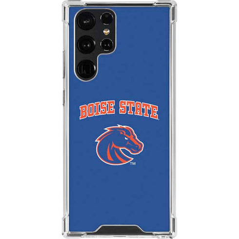 Boise State University Collegiate Text Galaxy S24 Ultra Clear Case