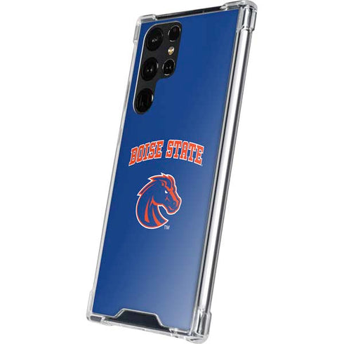 Boise State University Collegiate Text Galaxy S24 Ultra Clear Case