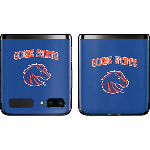 Boise State University Collegiate Text Galaxy Z Flip Skin