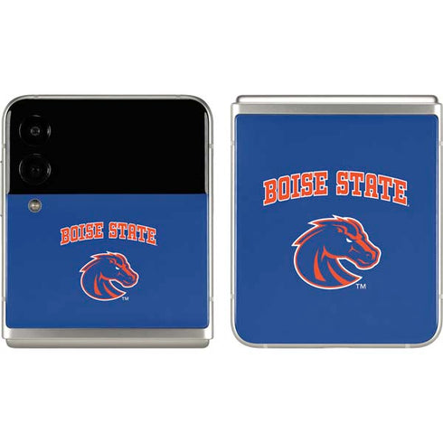 Boise State University Collegiate Text Galaxy Z Flip3 5G Skin