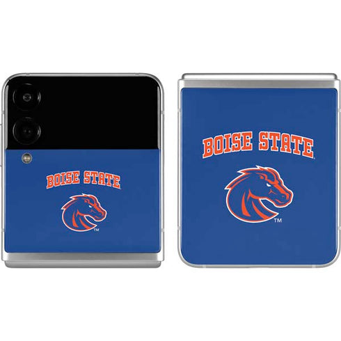 Boise State University Collegiate Text Galaxy Z Flip4 5G Skin