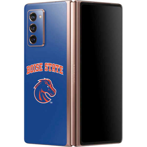 Boise State University Collegiate Text Galaxy Z Fold2 5G Skin