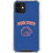 Boise State University Collegiate Text iPhone 12 Clear Case