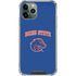 Boise State University Collegiate Text iPhone 12 Pro Clear Case