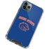 Boise State University Collegiate Text iPhone 12 Pro Clear Case