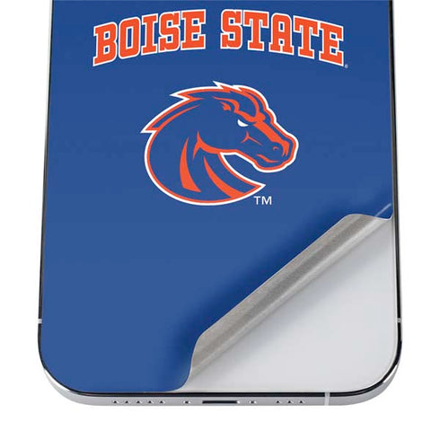 Boise State University Collegiate Text iPhone 12 Pro Max Skin